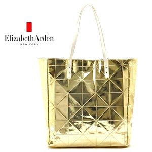 Elizabeth Arden gold metallic tote bag Purse